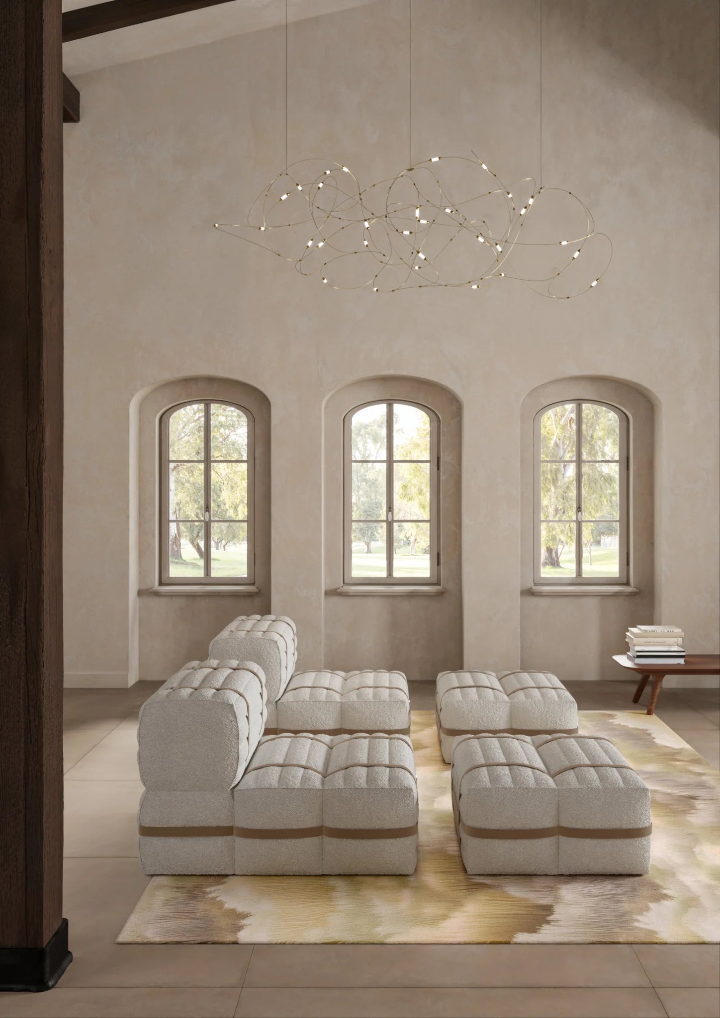 Moooi Haybale Lounge Chair met voetenbank