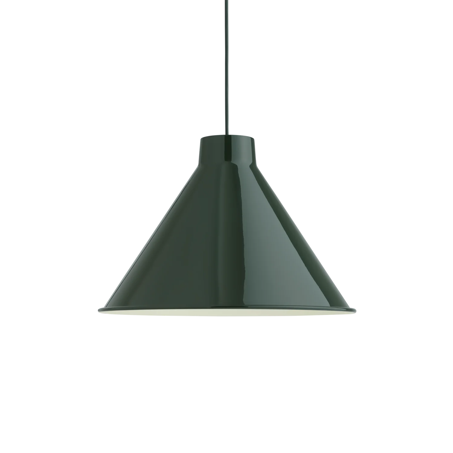 Muuto hanglamp Top - Ø 36 + Ø 38 cm. - dark green - Ø 38 cm.