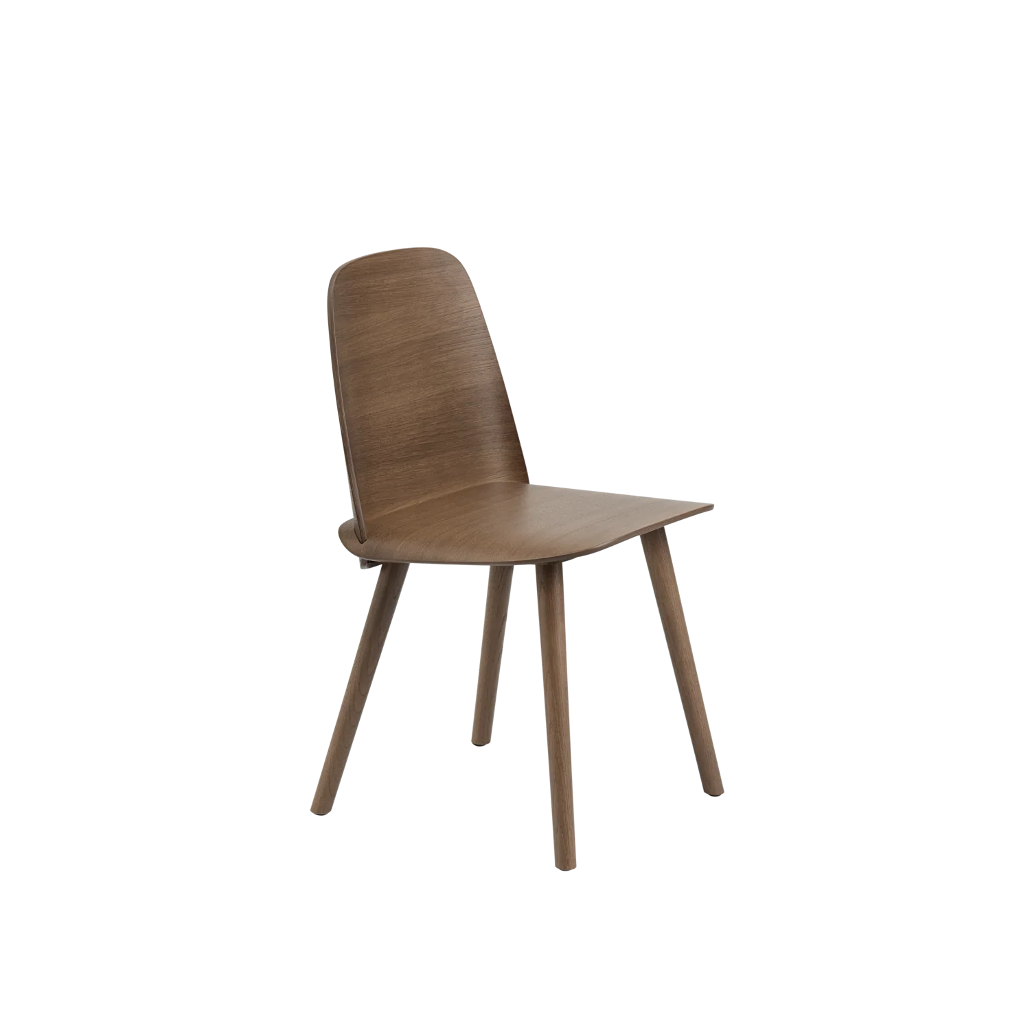Muuto stoel Nerd - donker bruin