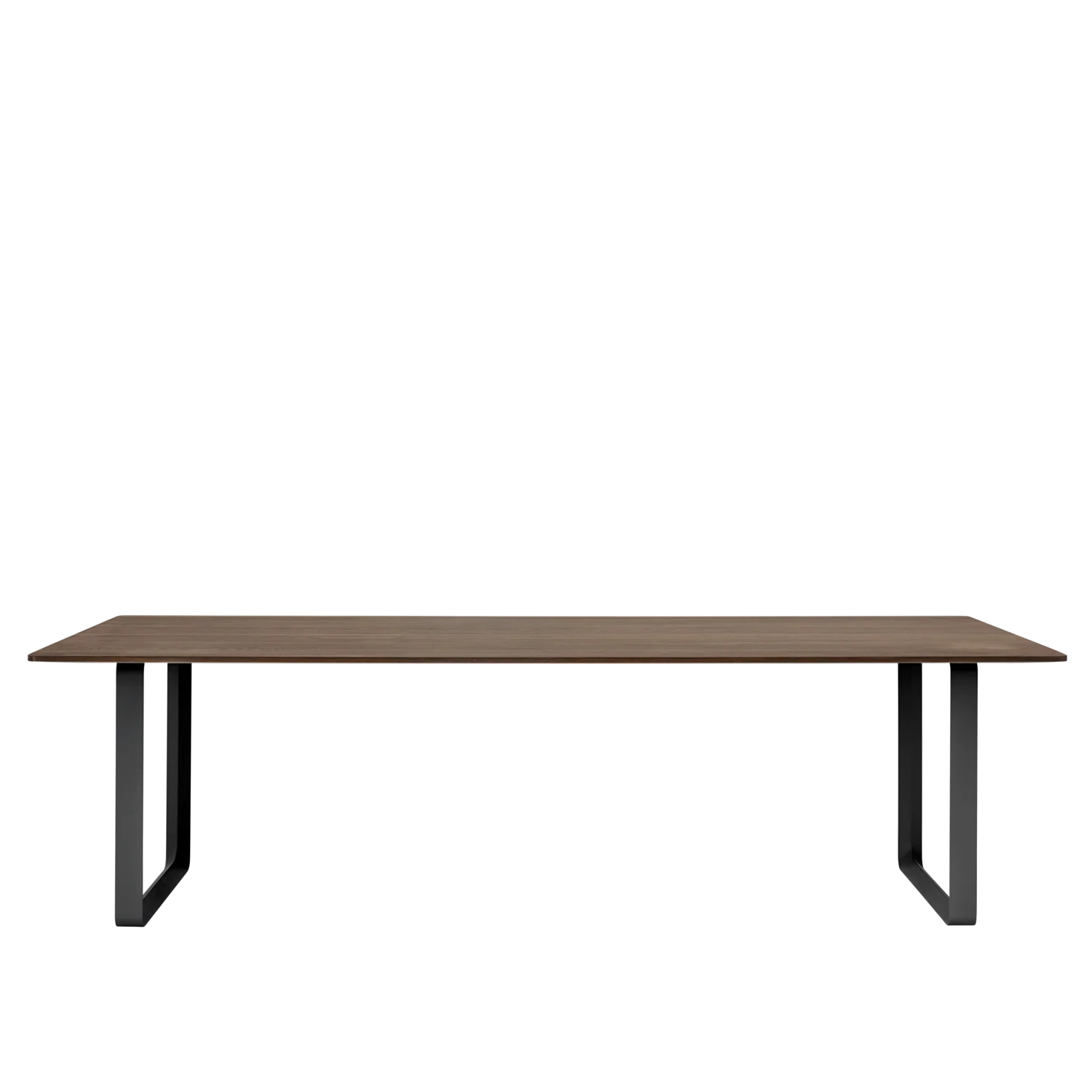 Muuto tafel 70/70 - 108 x 255 cm. - gerookt eiken / zwart
