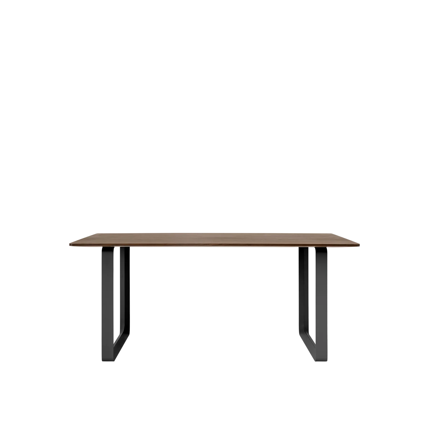 Muuto tafel 70/70 - 85 x 170 cm. - gerookt eiken / zwart