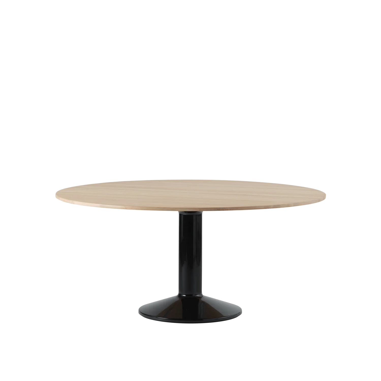 Muuto tafel Midst - Ø 160 cm. - geolied eiken / zwart