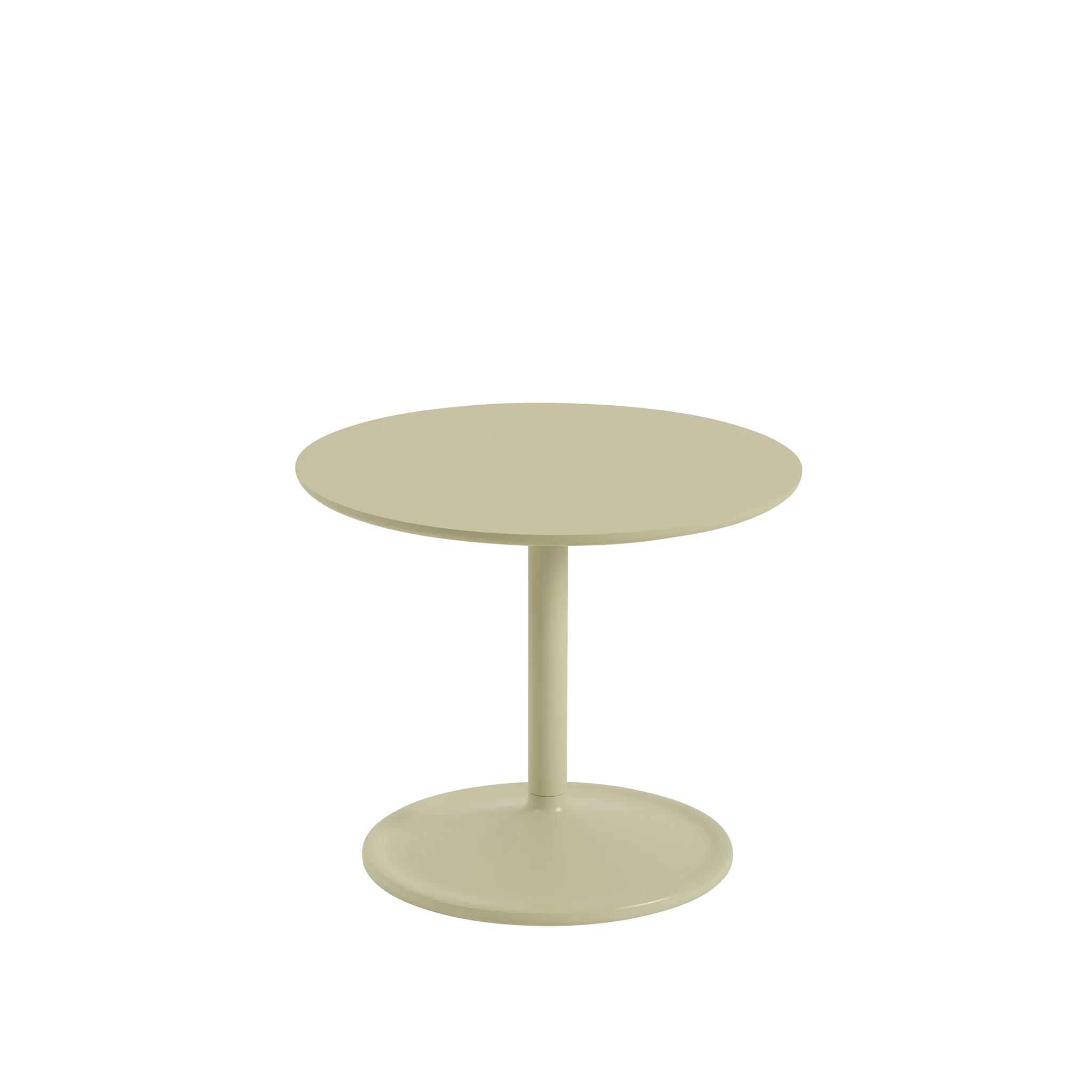 Muuto tafel Soft Side - Ø 48 cm. - Beige Green