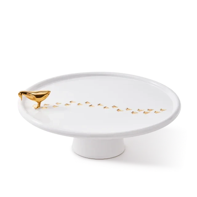 pols potten Walking Duck Bord - goud