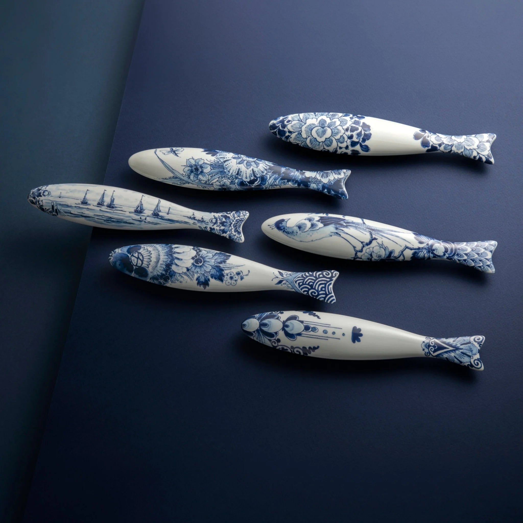 Royal Delft Blue Herring - Art deco