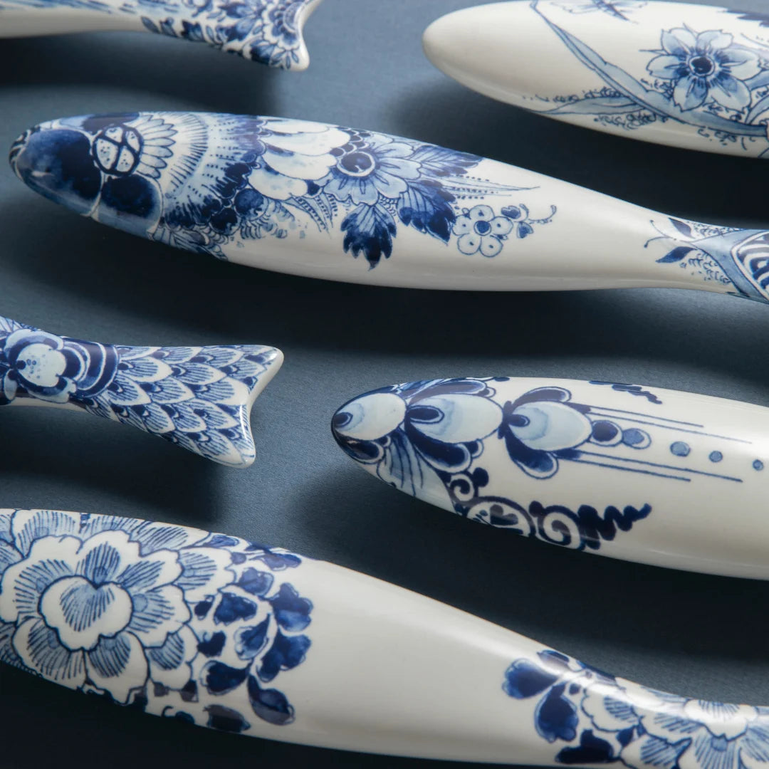 Royal Delft Blue Herring - Peacock Scales