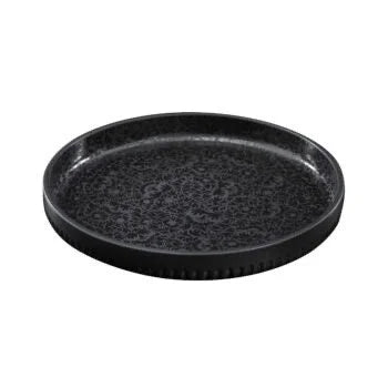 Royal Delft Collar Bowl - black & white reflection - black - No.3