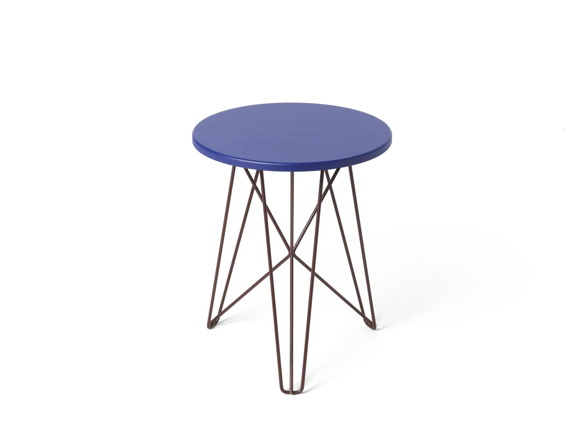 Spectrum kruk IJhorst - aubergine frame - blauw blad