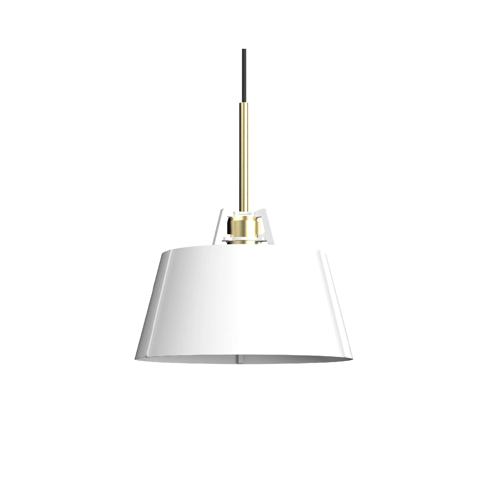 Tonone Bella hanglamp met messing fitting - pure white
