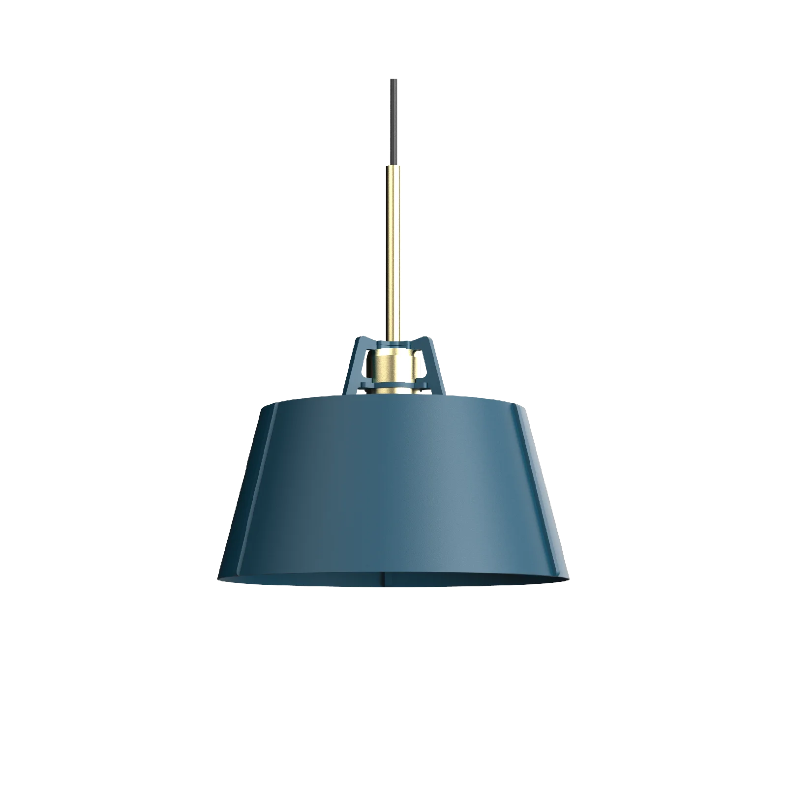 Tonone Bella hanglamp met messing fitting - thunder blue