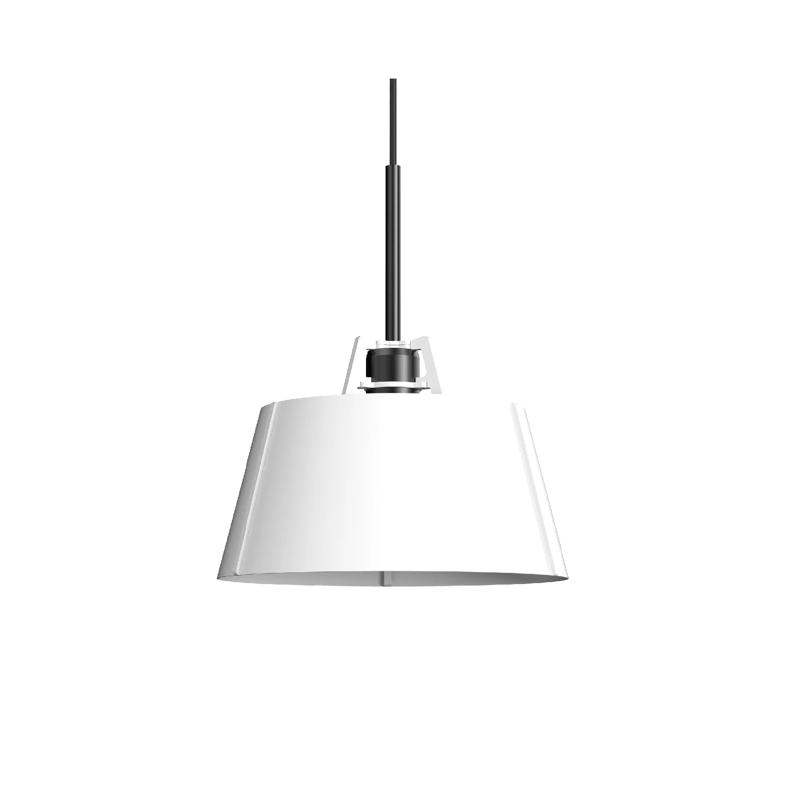 Tonone Bella hanglamp met zwarte fitting - pure white