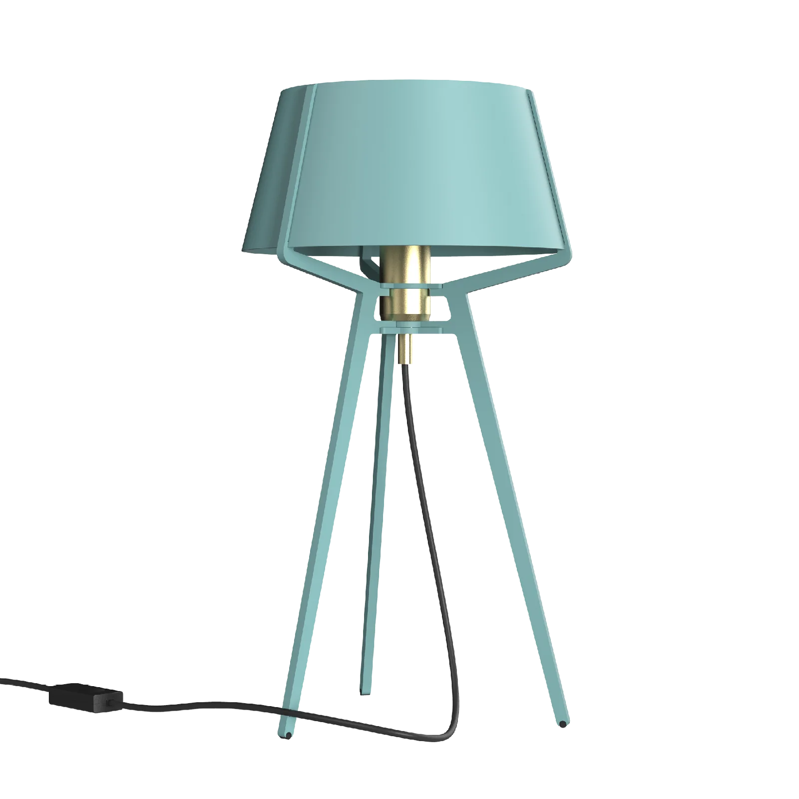 Tonone Bella tafellamp met messing fitting - ice blue