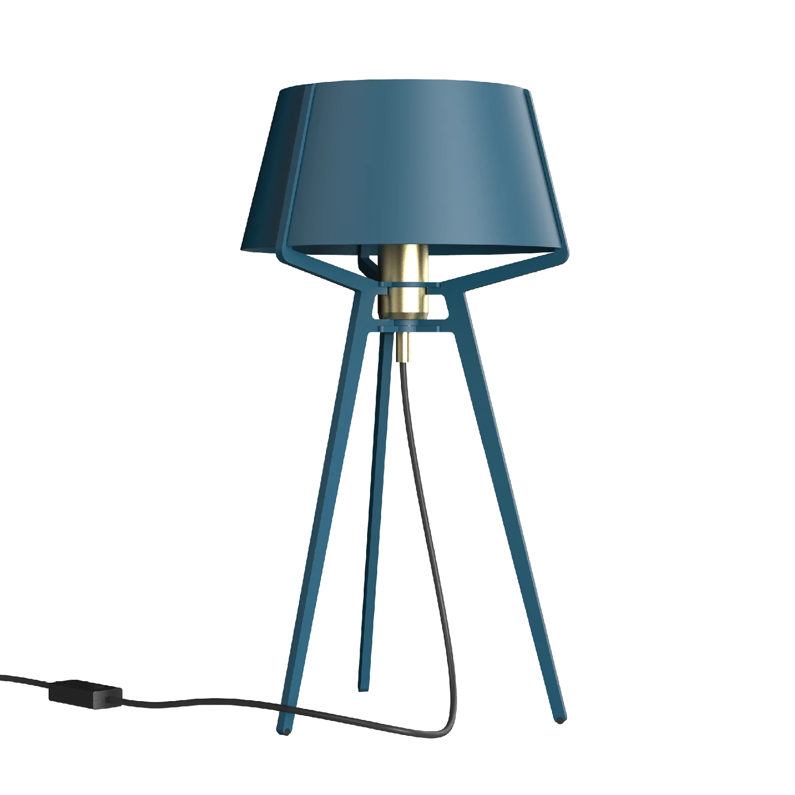 Tonone Bella tafellamp met messing fitting - thunder blue