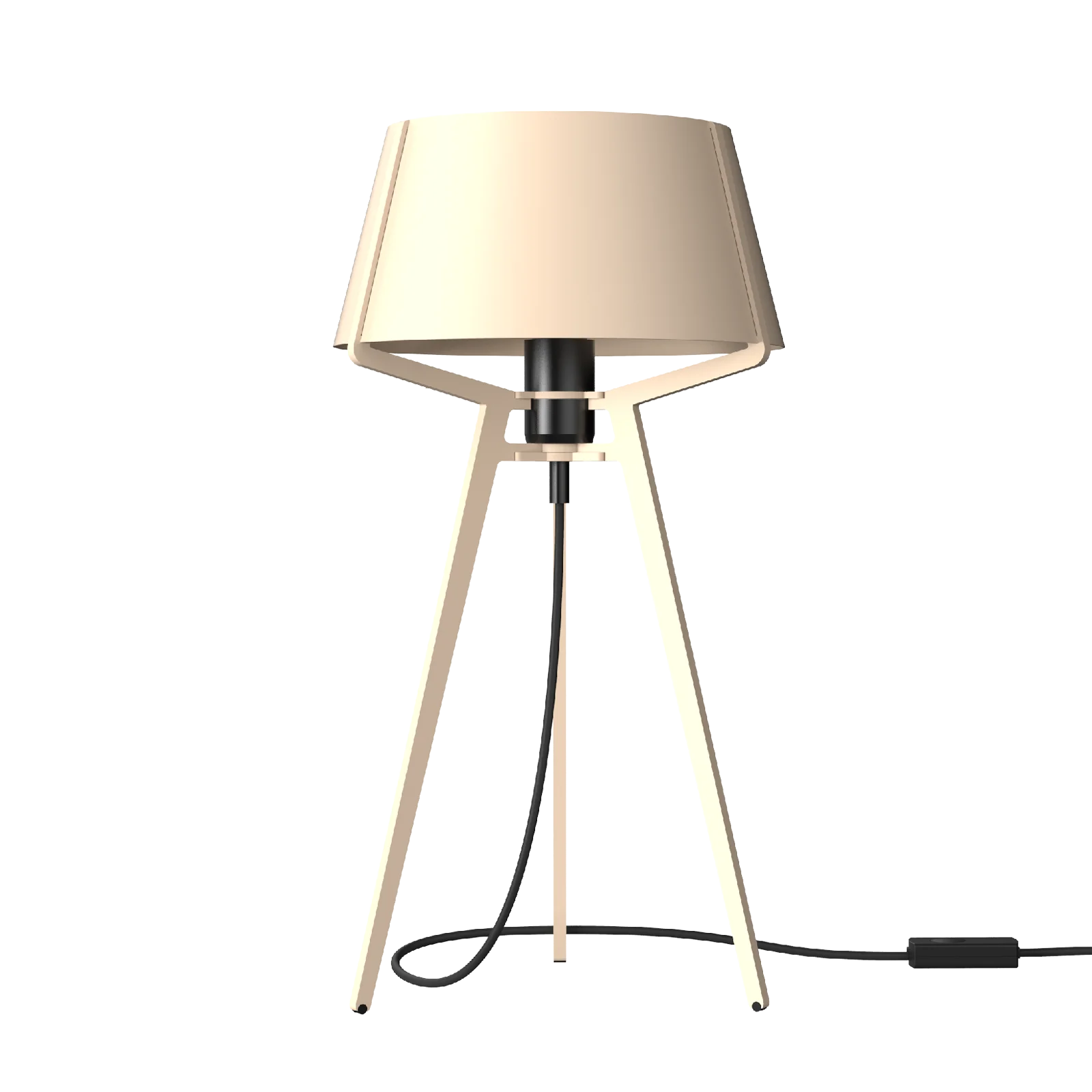 Tonone Bella tafellamp met zwarte fitting - lightning white