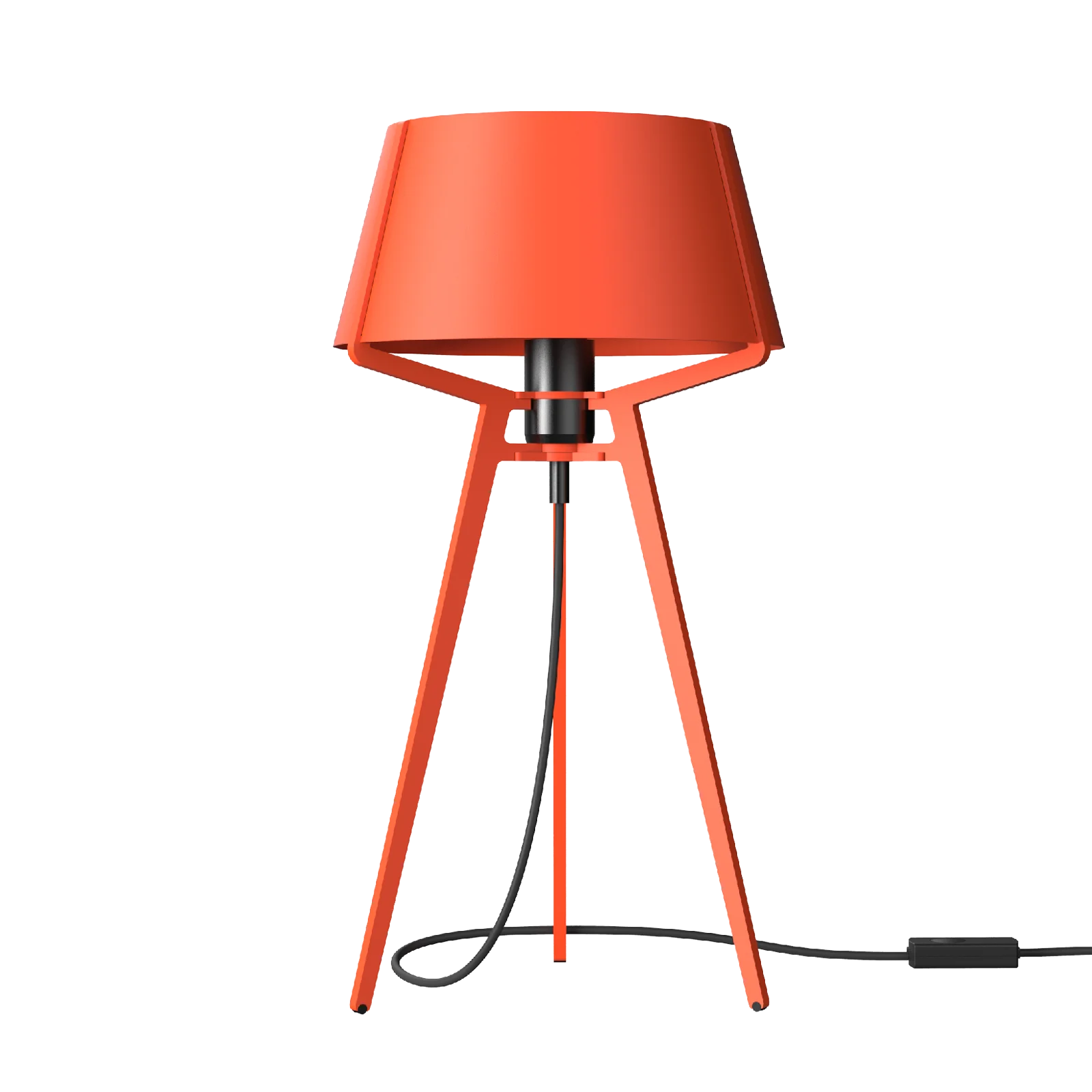 Tonone Bella tafellamp met zwarte fitting - striking orange