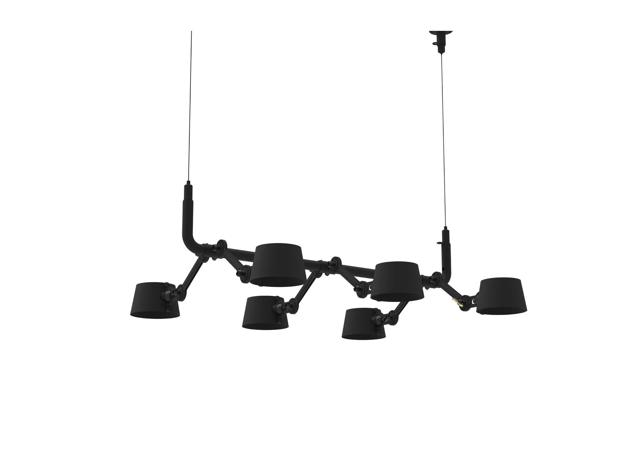 Tonone Bolt 6 arms hanglamp - smokey black