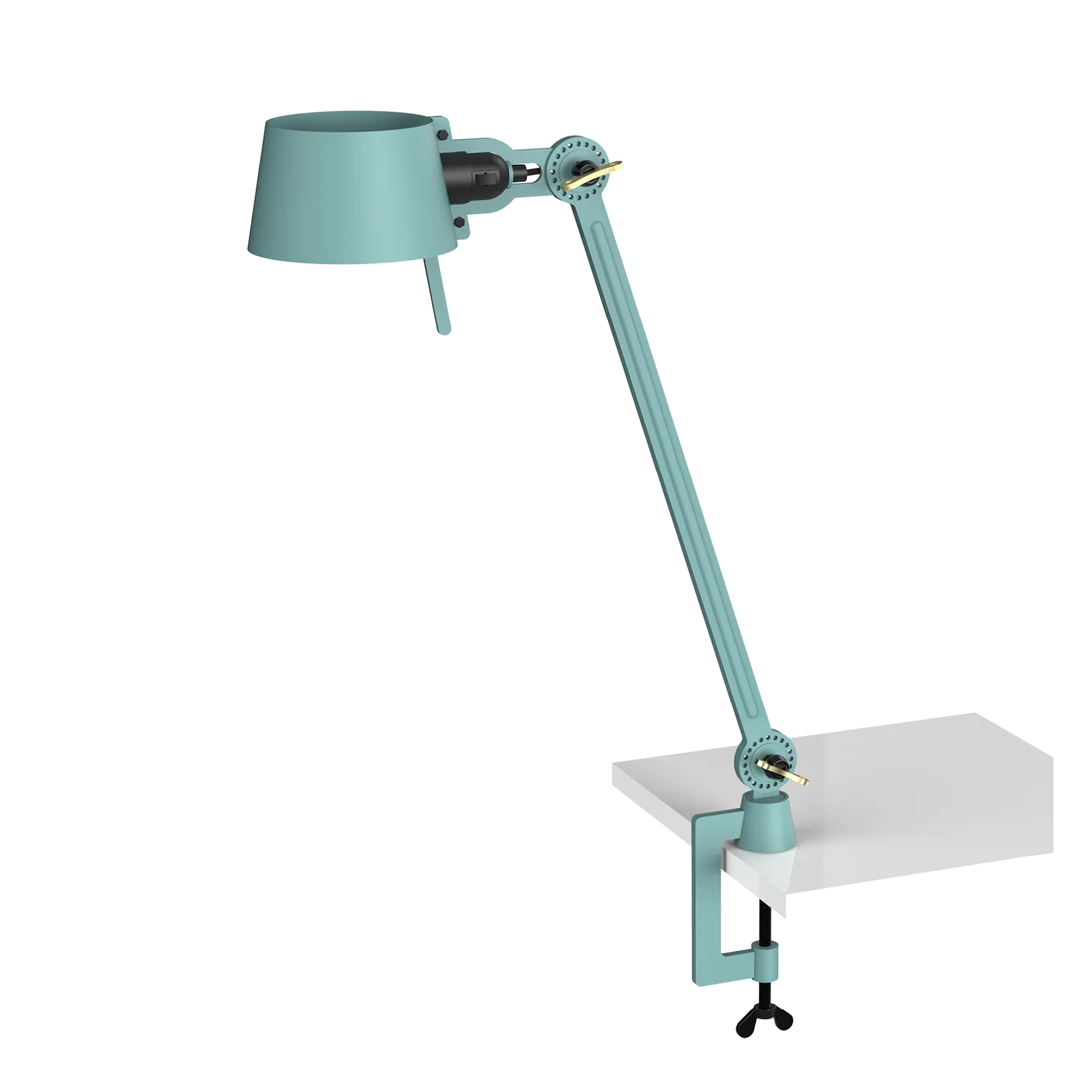 Tonone Bolt bureaulamp één arm met klem - ice blue