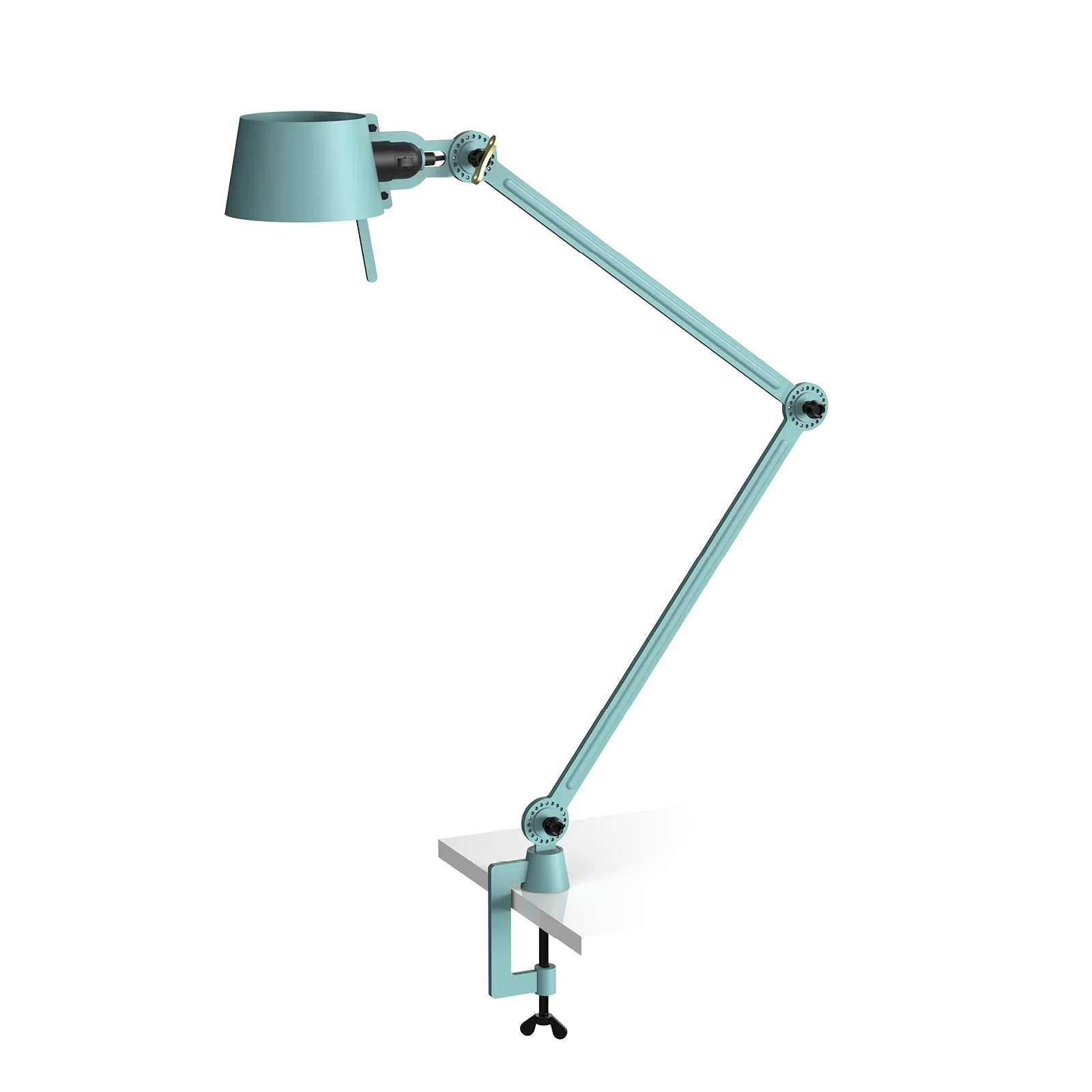 Tonone Bolt bureaulamp twee armen met klem - ice blue