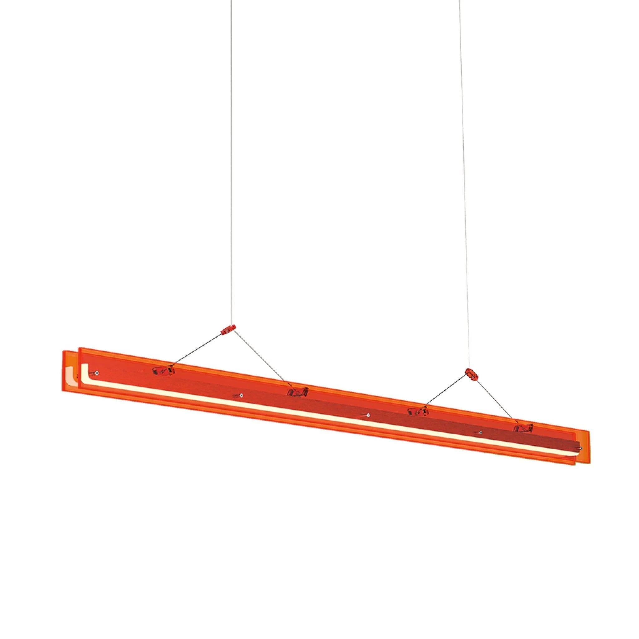 Tonone Bridge hanglamp - 110 cm. + 150 cm. - lava orange 110 cm.