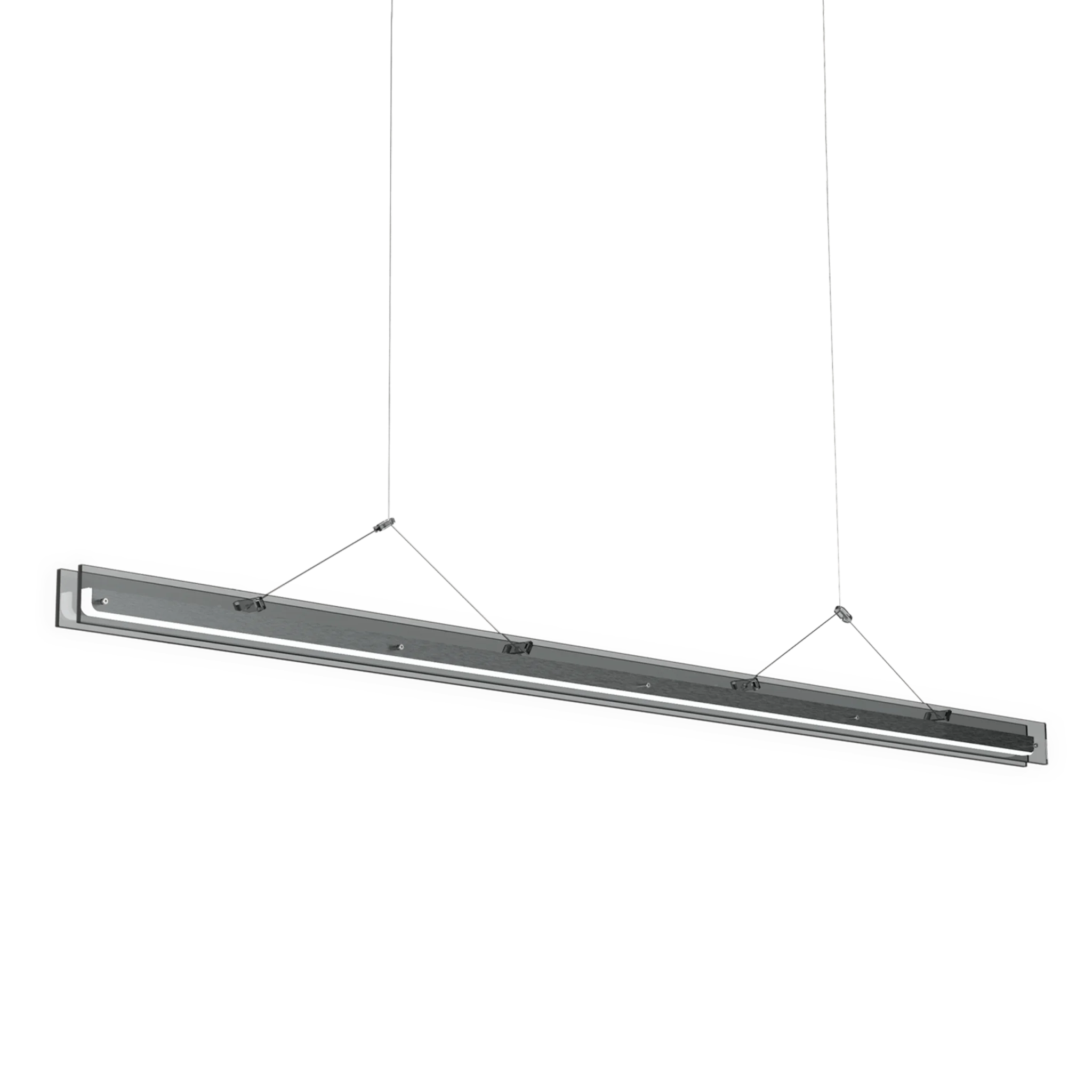 Tonone Bridge hanglamp - 110 cm. + 150 cm. - smoke grey 150 cm.