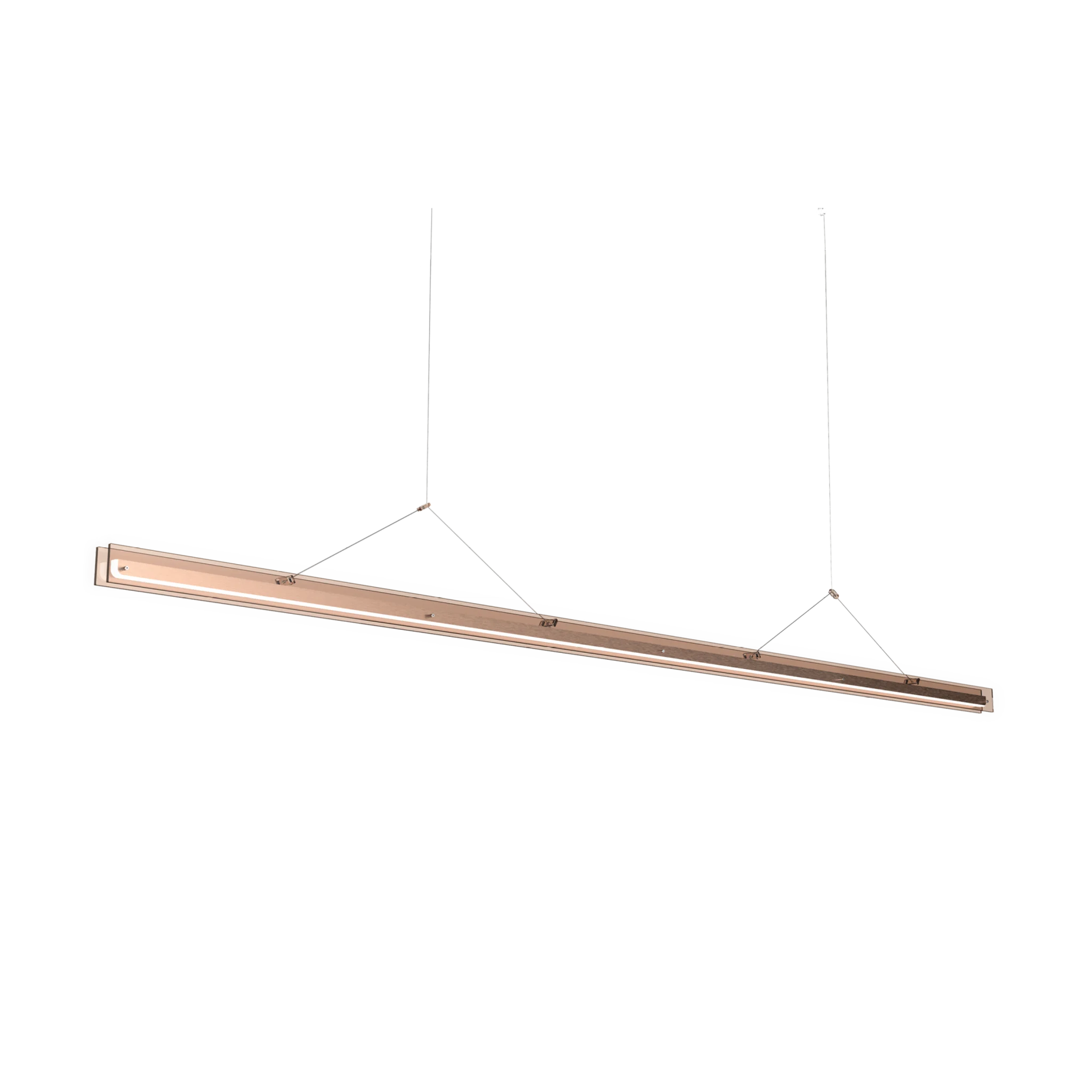 Tonone Bridge hanglamp - 180 cm. + 220 cm. - cocoa brown 220 cm.