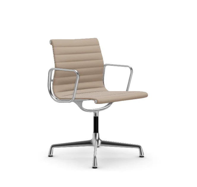 vitra Eames Aluminium Chair EA 104 - Dine - Hopsak - Hopsak nude/ivory - verchroomd onderstel