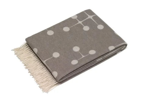 vitra Eames blanket Dot Pattern - wool - taupe