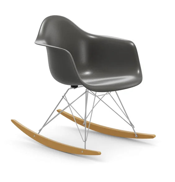 vitra Eames Fiberglass Armchair RAR - verchroomd onderstel - elephant hide grey - licht