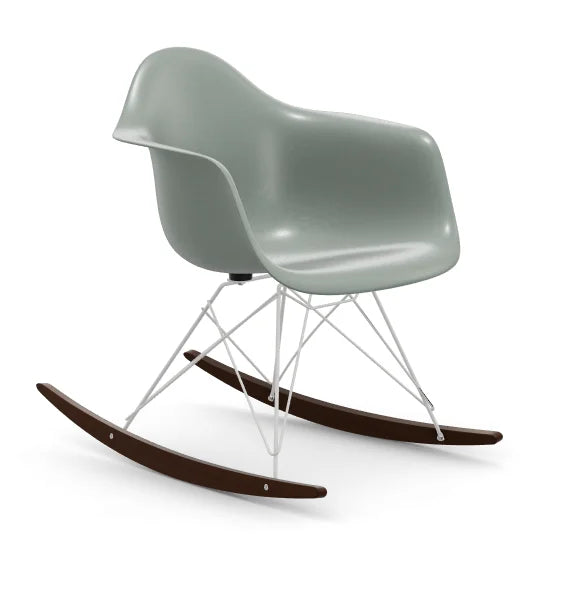 vitra Eames Fiberglass Armchair RAR - wit onderstel - sea foam green - donker