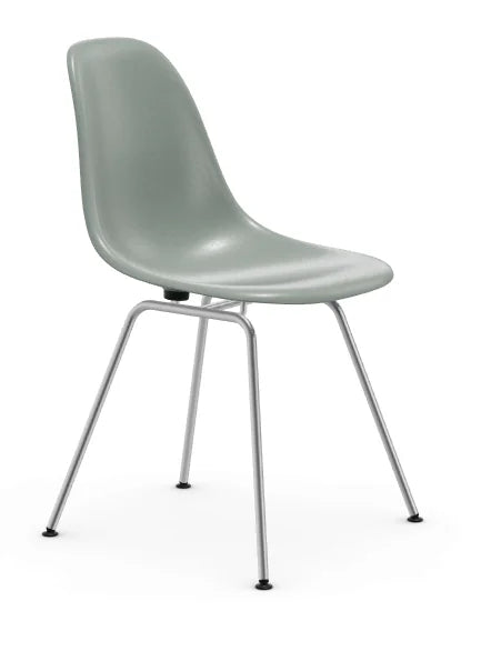 vitra Eames Fiberglass Side chair DSX - verchroomd onderstel - sea foam green