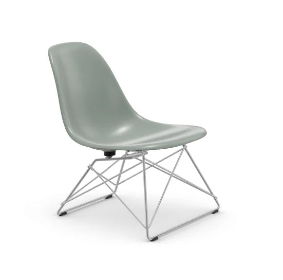 vitra Eames Fiberglass Side chair LSR - verchroomd onderstel - sea foam green