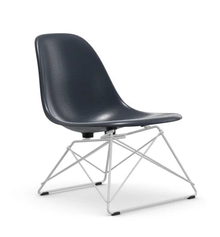 vitra Eames Fiberglass Side chair LSR - wit onderstel - Navy Blue