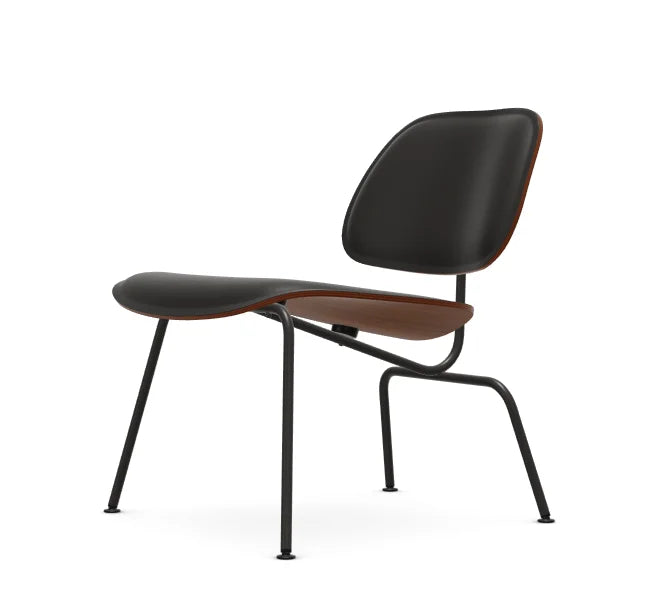 vitra Eames lounge chair Plywood Group LCM - leder - notenhout - zwart - leder