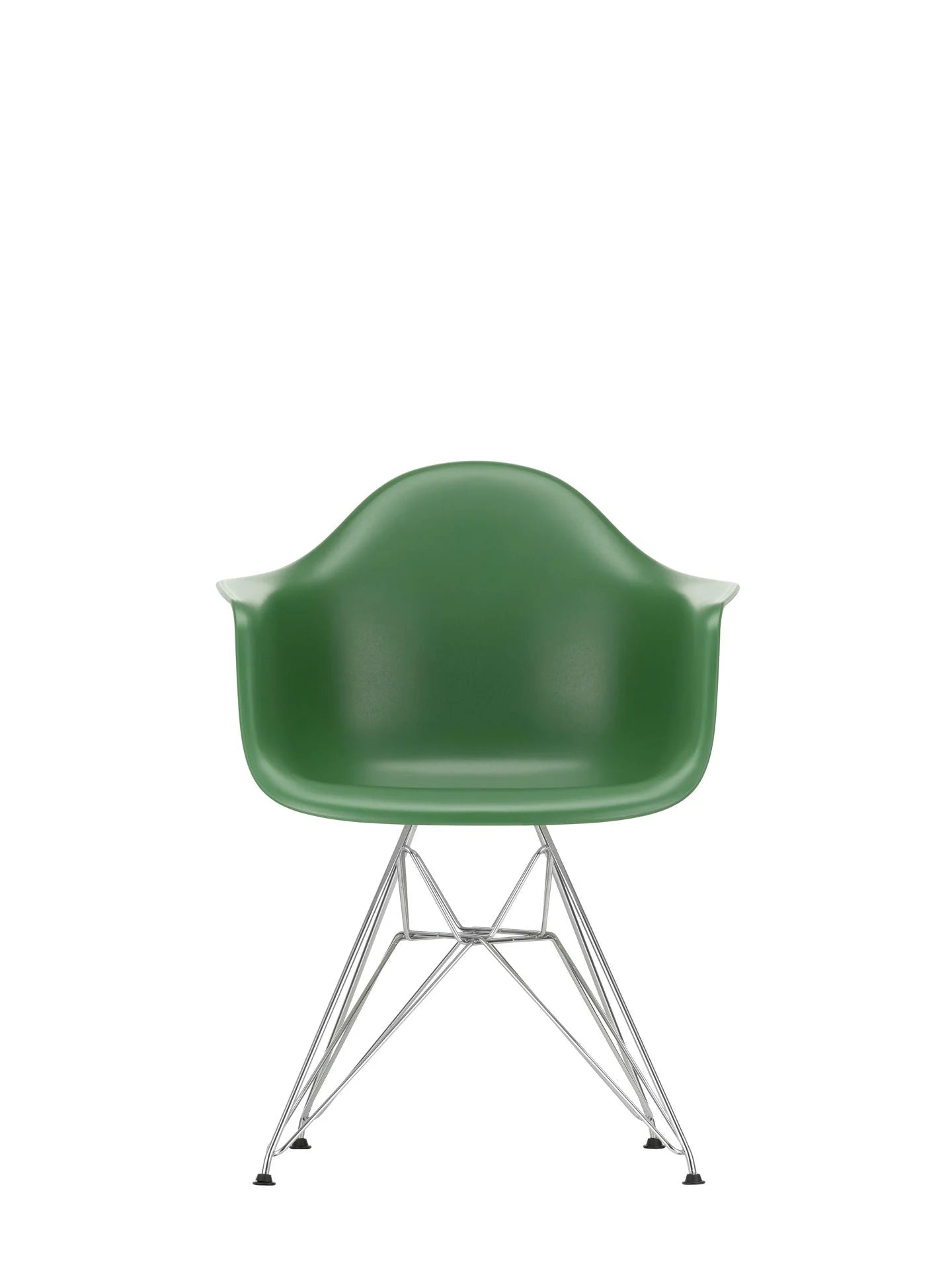 vitra Eames Plastic Armchair DAR RE - verchroomd onderstel - Emerald RE