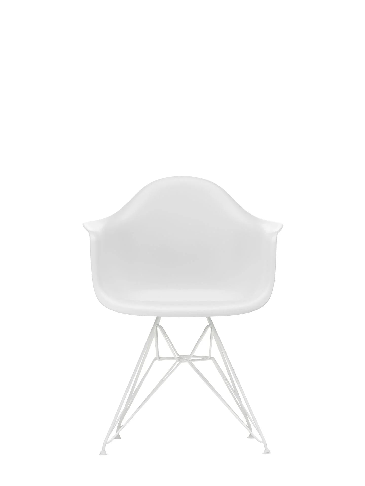 vitra Eames Plastic Armchair DAR RE - wit onderstel - cotton white RE