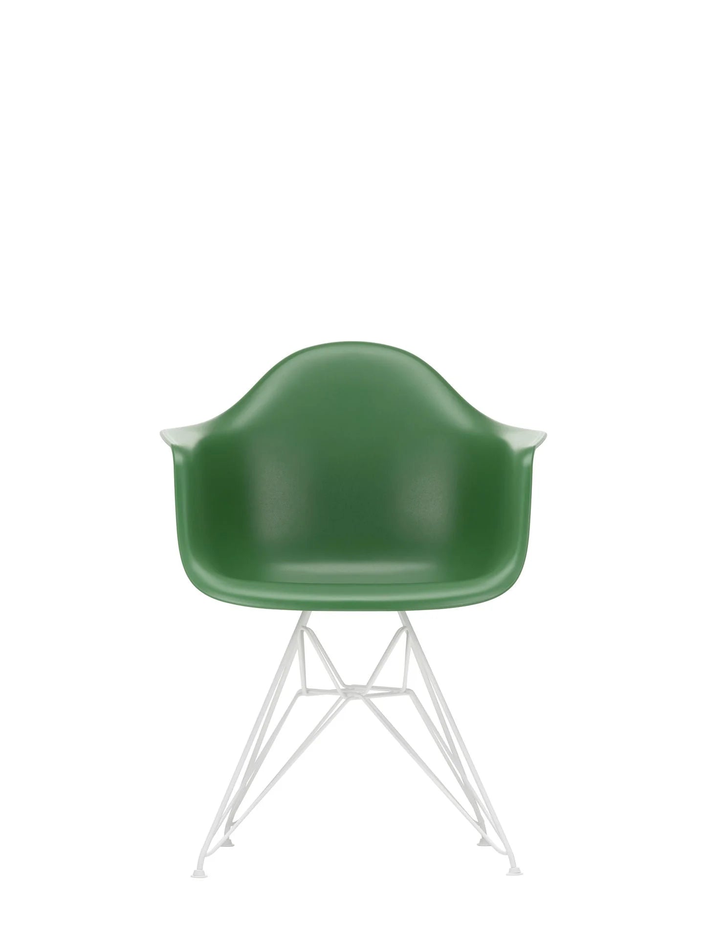 vitra Eames Plastic Armchair DAR RE - wit onderstel - Emerald RE
