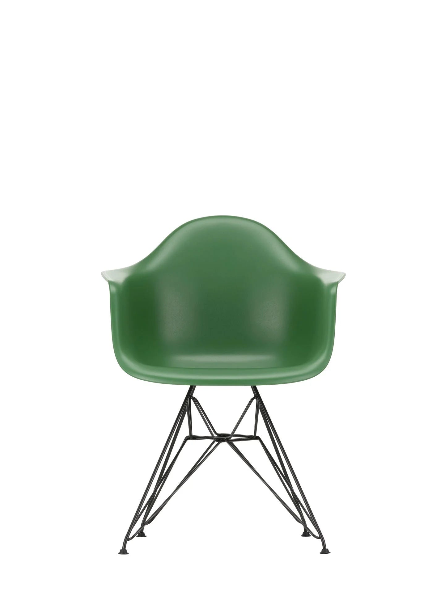 vitra Eames Plastic Armchair DAR RE - zwart onderstel - Emerald RE