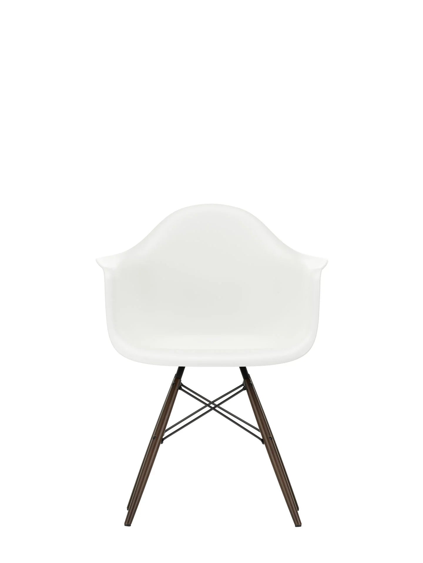 vitra Eames Plastic Armchair DAW RE - esdoorn donker onderstel