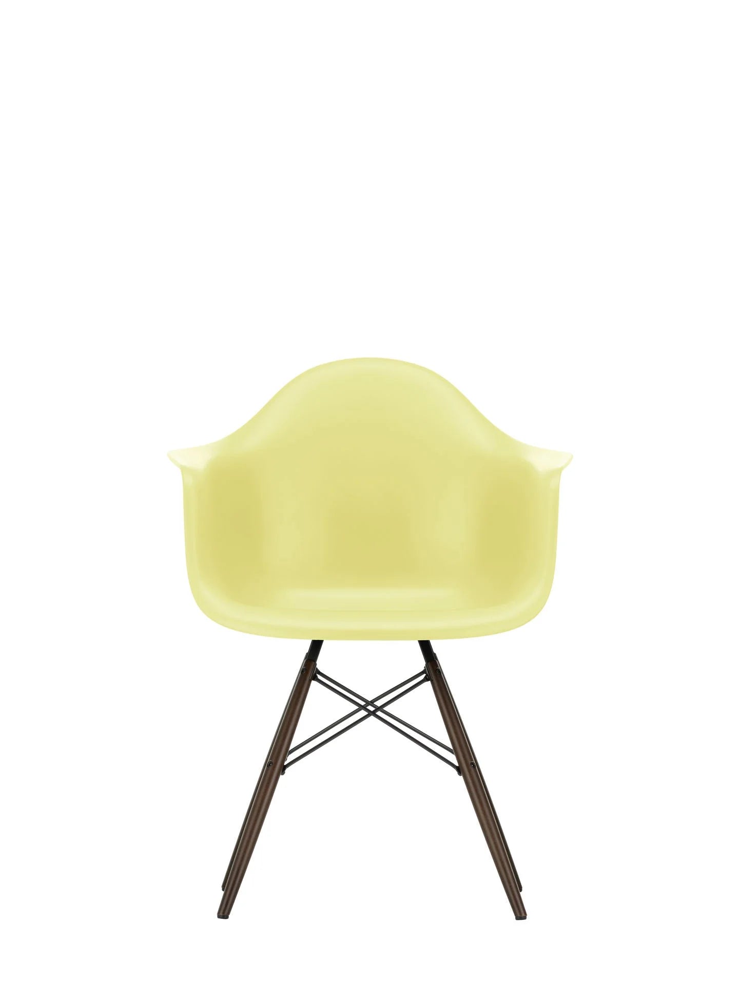 vitra Eames Plastic Armchair DAW RE - esdoorn donker onderstel