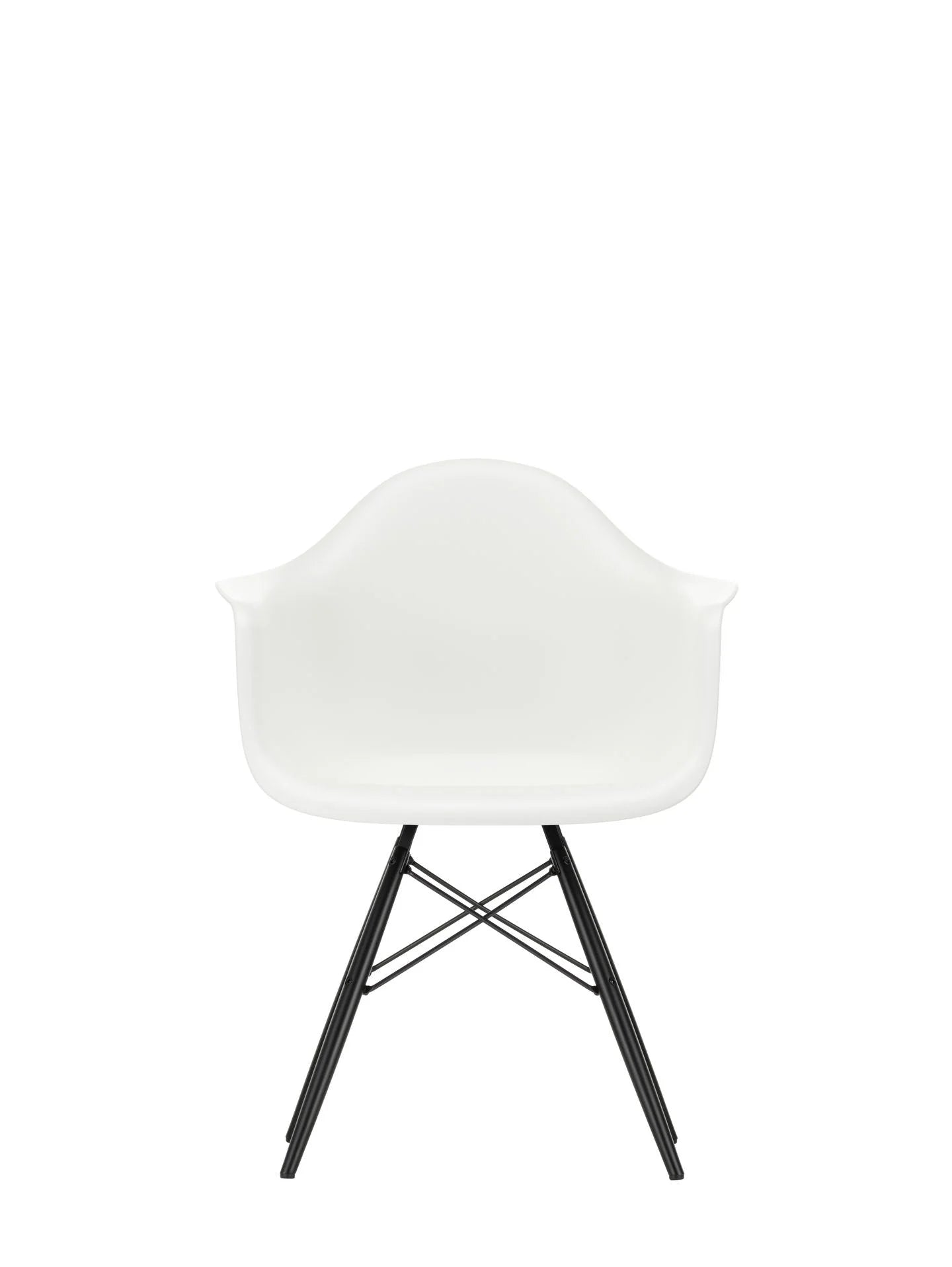 vitra Eames Plastic Armchair DAW RE - esdoorn zwart onderstel