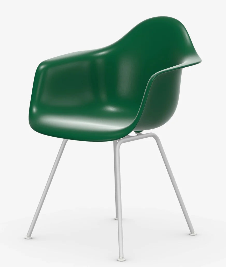 vitra Eames Plastic Armchair DAX RE - wit onderstel - Emerald RE