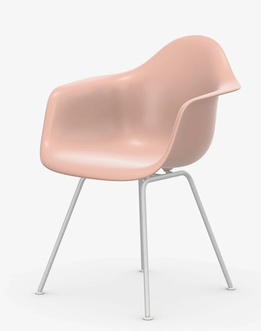 vitra Eames Plastic Armchair DAX RE - wit onderstel - pale rose RE