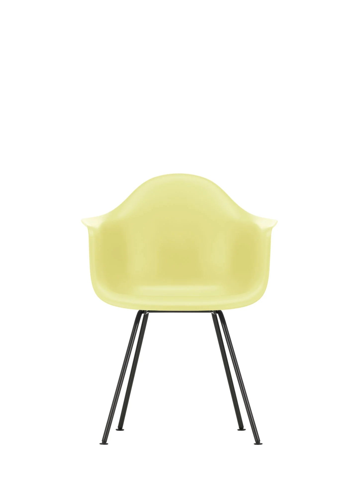 vitra Eames Plastic Armchair DAX RE - zwart onderstel - citron RE