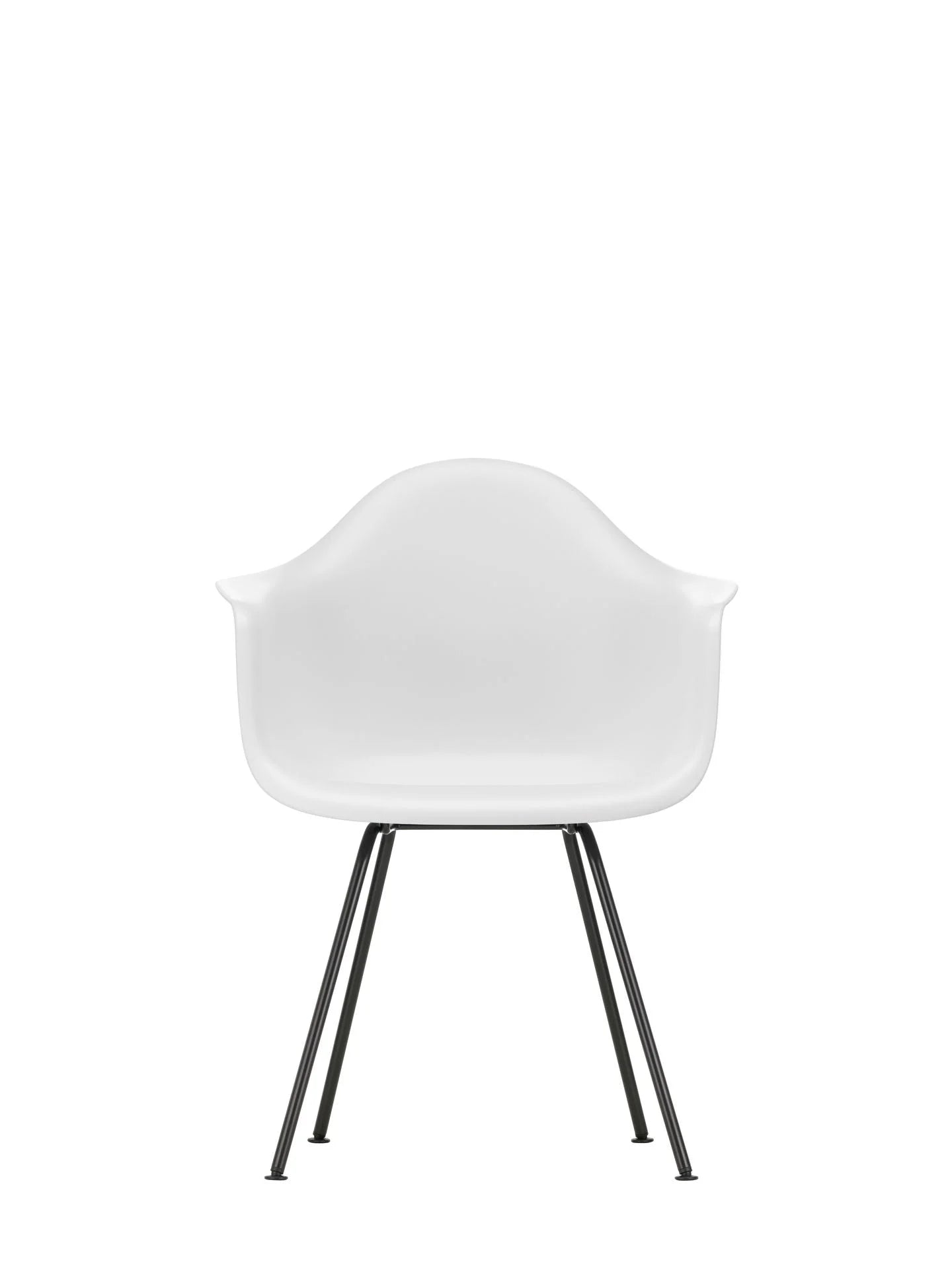 vitra Eames Plastic Armchair DAX RE - zwart onderstel - cotton white RE