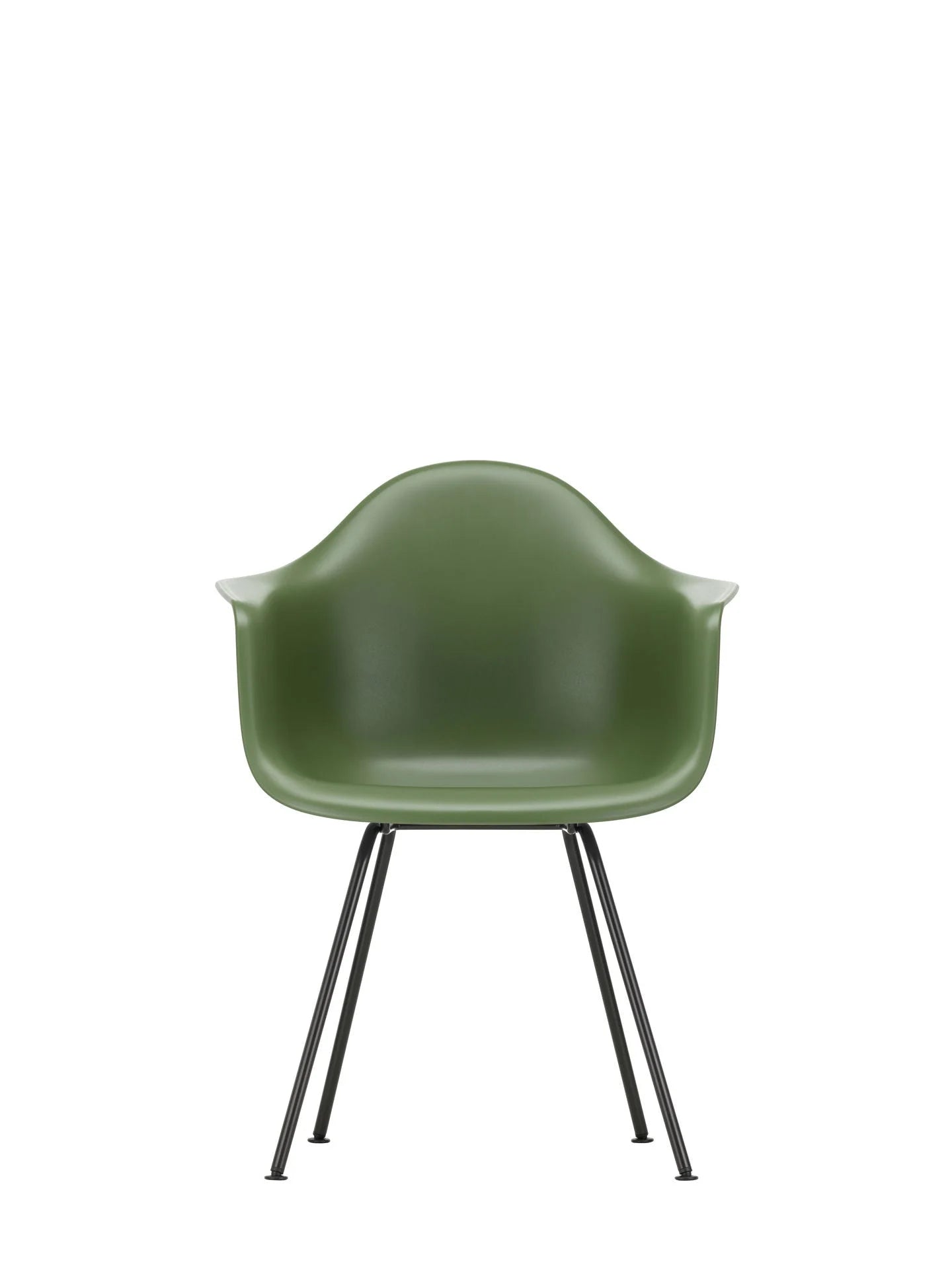 vitra Eames Plastic Armchair DAX RE - zwart onderstel - forest green RE