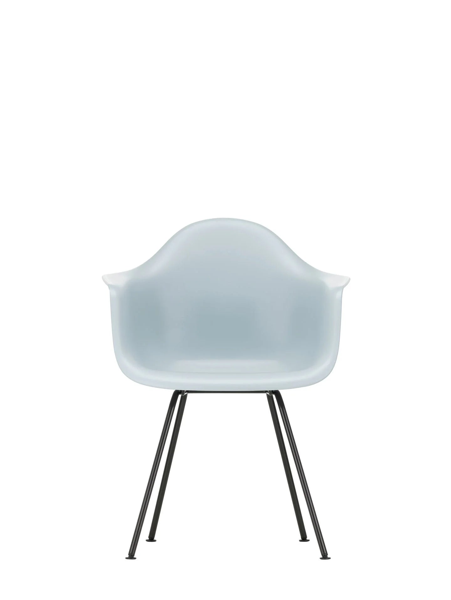 vitra Eames Plastic Armchair DAX RE - zwart onderstel - ice grey RE