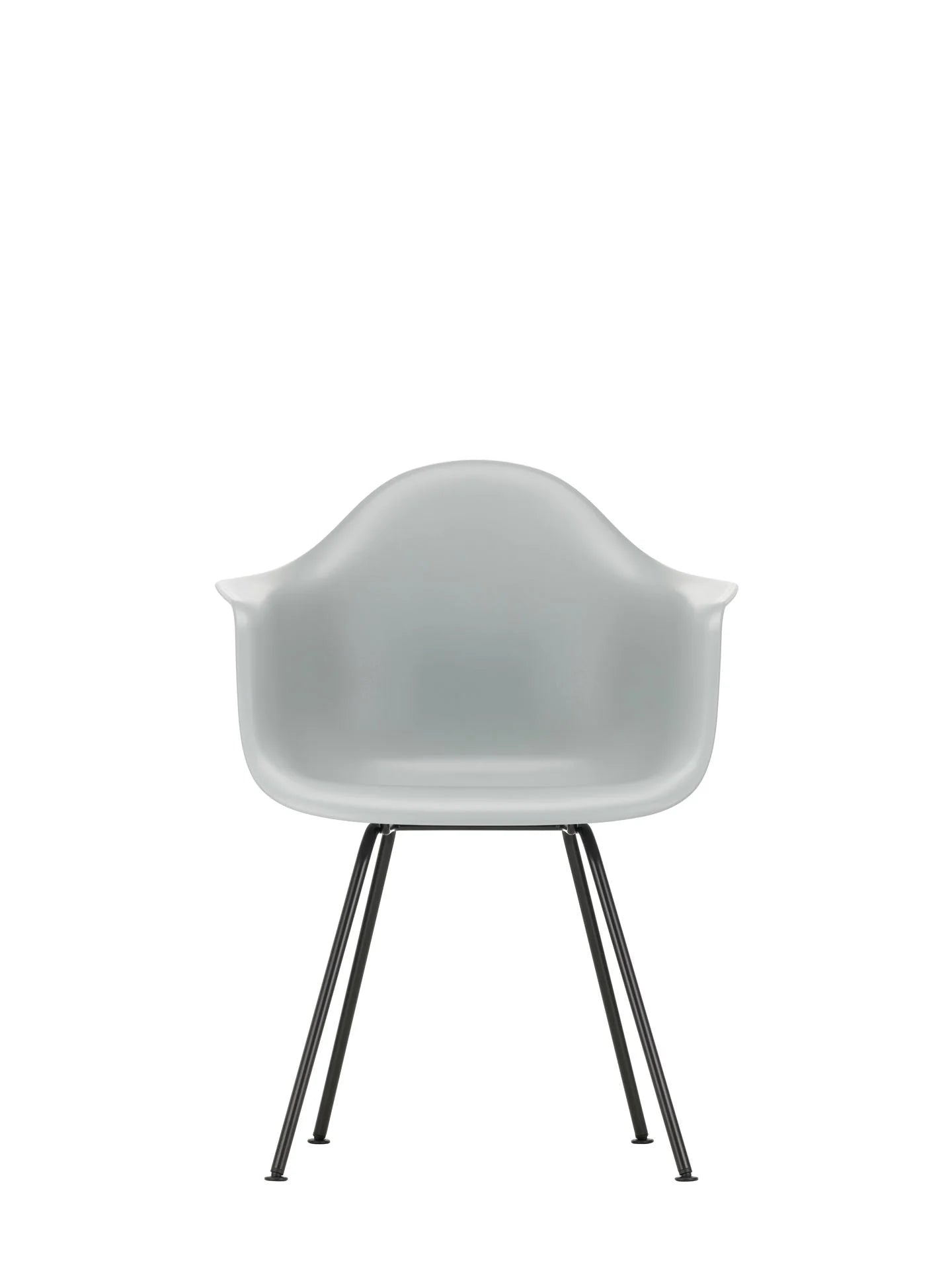 vitra Eames Plastic Armchair DAX RE - zwart onderstel - Light Grey RE
