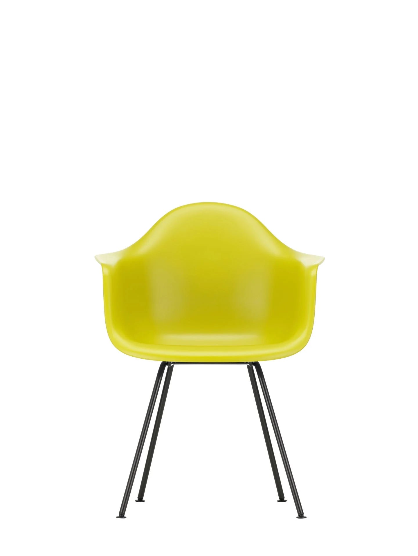 vitra Eames Plastic Armchair DAX RE - zwart onderstel - mustard RE