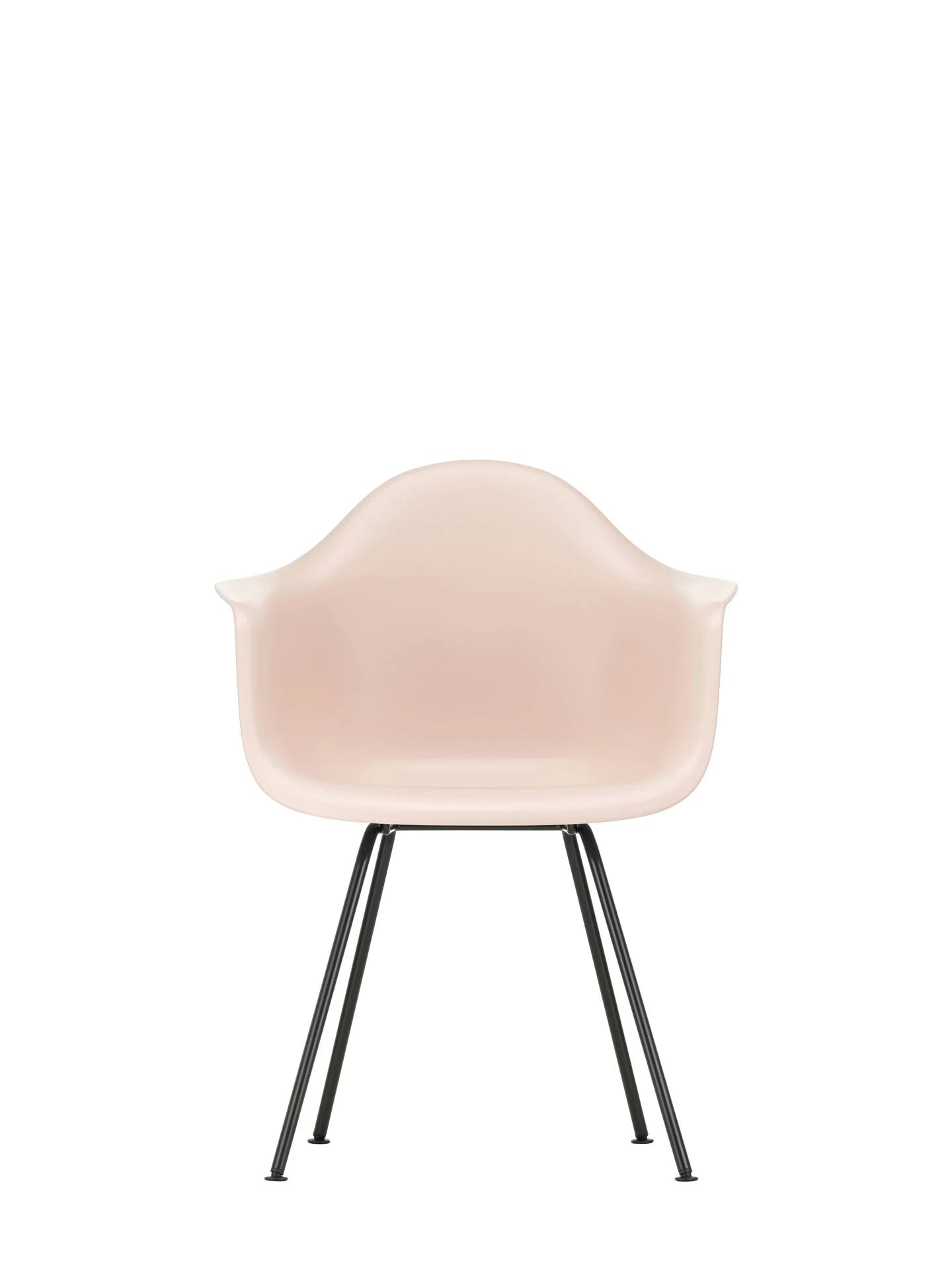 vitra Eames Plastic Armchair DAX RE - zwart onderstel - pale rose RE