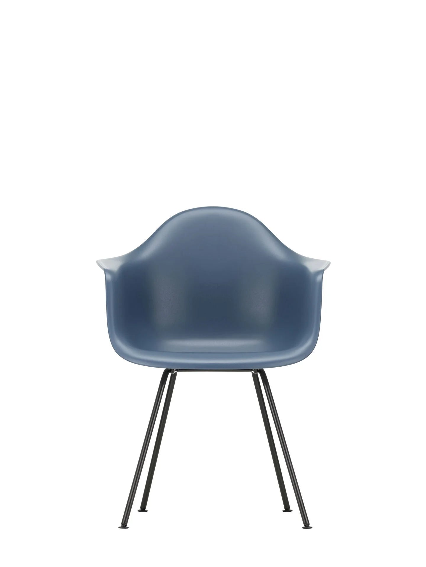 vitra Eames Plastic Armchair DAX RE - zwart onderstel - sea blue RE